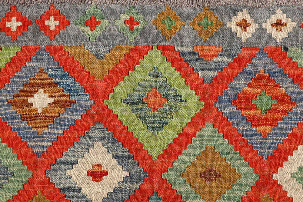 Multi Colored Kilim 5' 8 x 7' 9 - No. 66892 - ALRUG Rug Store