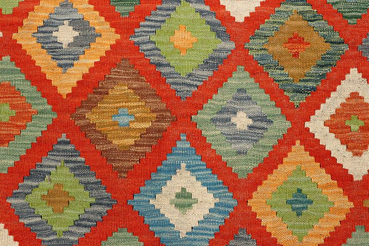 Multi Colored Kilim 5' 8 x 7' 9 - No. 66892 - ALRUG Rug Store