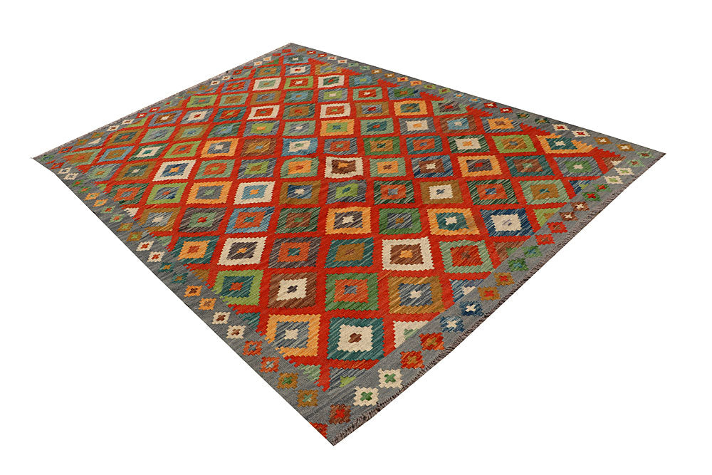 Multi Colored Kilim 5' 8 x 7' 9 - No. 66892 - ALRUG Rug Store
