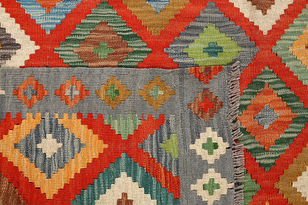 Multi Colored Kilim 5' 8 x 7' 9 - No. 66892 - ALRUG Rug Store