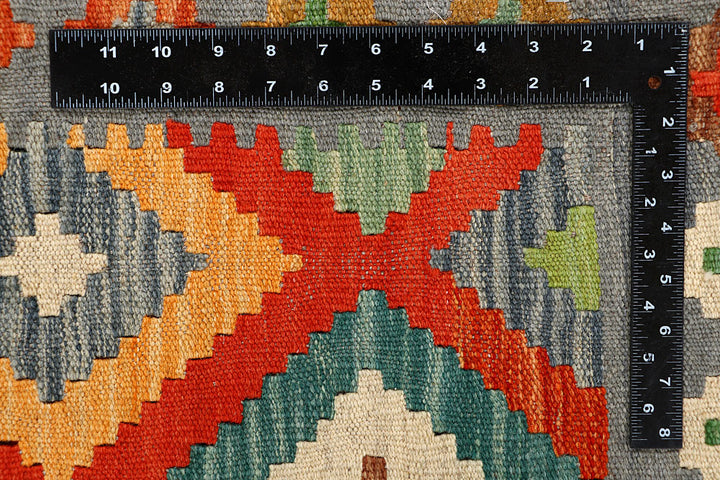 Multi Colored Kilim 5' 8 x 7' 9 - No. 66892 - ALRUG Rug Store
