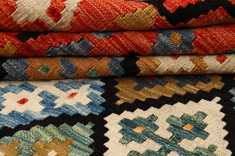 Multi Colored Kilim 5' 9 x 7' 8 - No. 66893 - ALRUG Rug Store