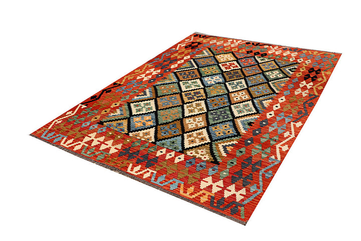 Multi Colored Kilim 5' 9 x 7' 8 - No. 66893 - ALRUG Rug Store