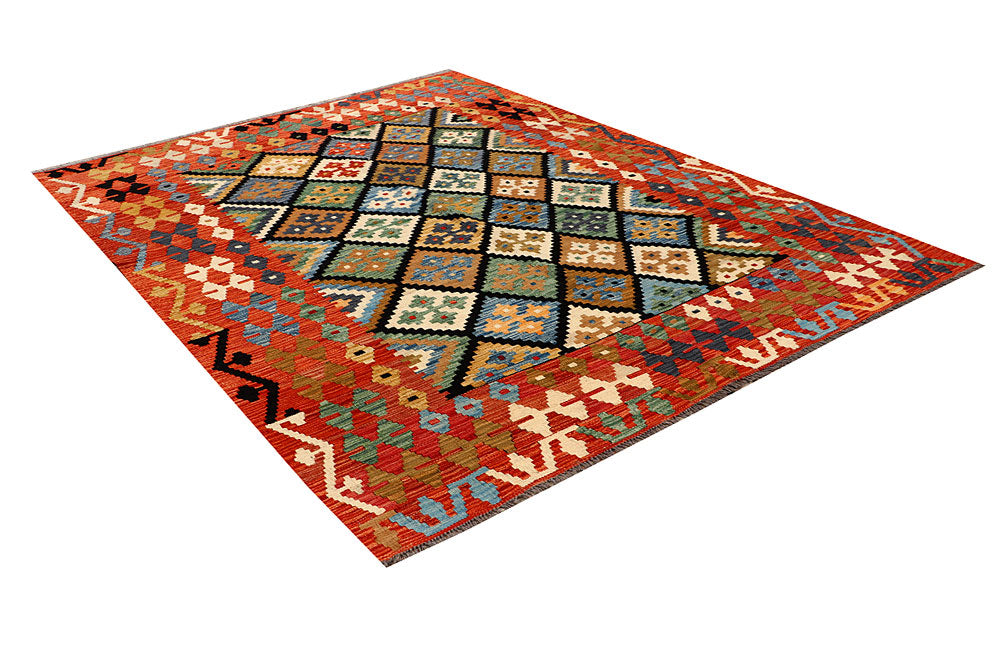 Multi Colored Kilim 5' 9 x 7' 8 - No. 66893 - ALRUG Rug Store