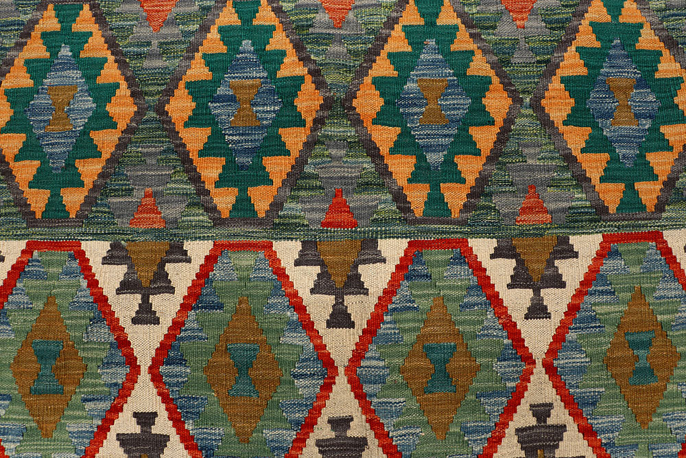 Multi Colored Kilim 6' x 8' - No. 66894 - ALRUG Rug Store