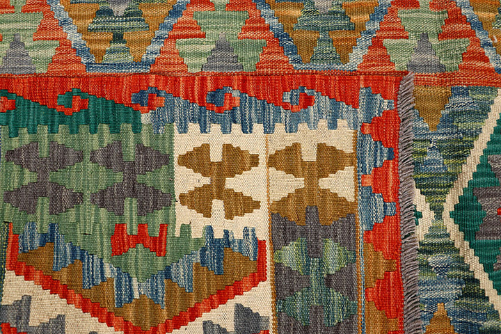 Multi Colored Kilim 6' x 8' - No. 66894 - ALRUG Rug Store