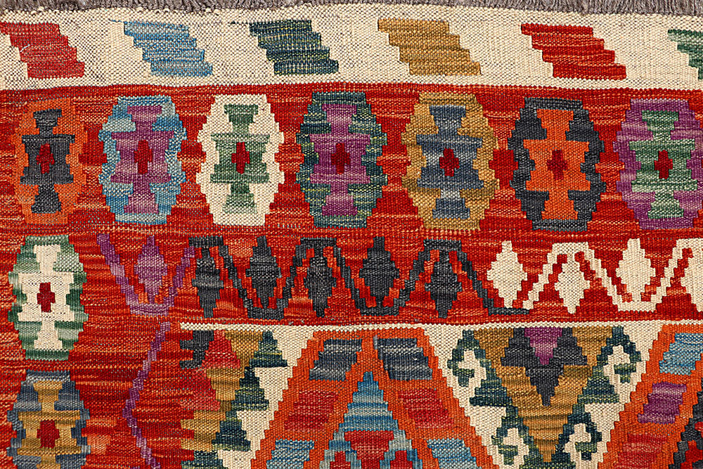 Multi Colored Kilim 5' 11 x 7' 10 - No. 66895 - ALRUG Rug Store