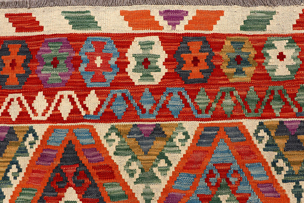 Multi Colored Kilim 5' 11 x 7' 10 - No. 66895 - ALRUG Rug Store