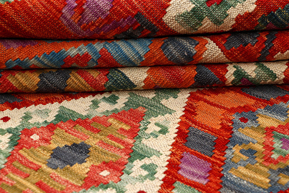 Multi Colored Kilim 5' 11 x 7' 10 - No. 66895 - ALRUG Rug Store