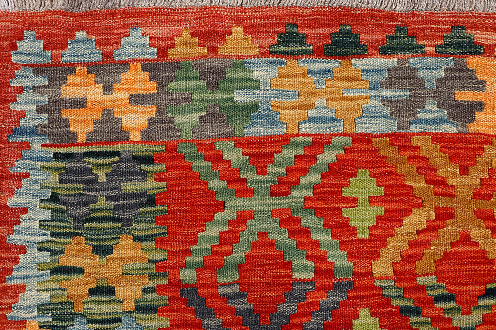 Multi Colored Kilim 5' 8 x 7' 8 - No. 66896 - ALRUG Rug Store