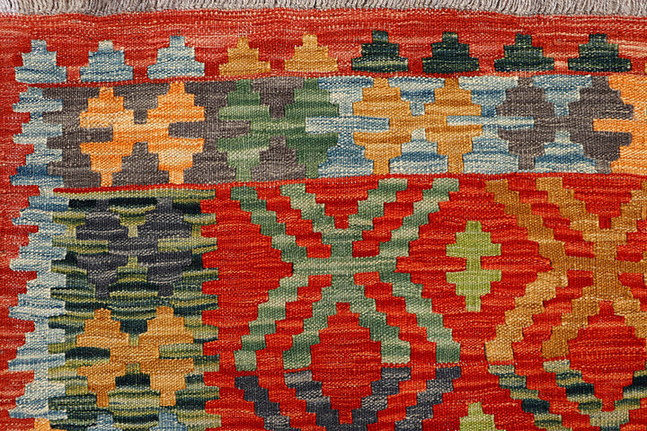 Multi Colored Kilim 5' 8 x 7' 8 - No. 66896 - ALRUG Rug Store