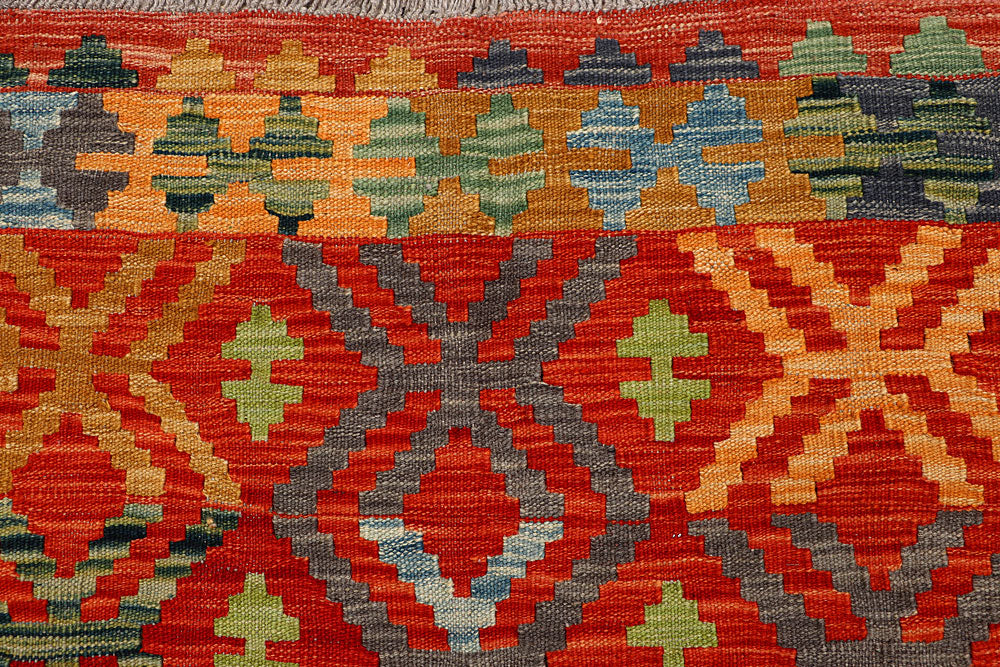 Multi Colored Kilim 5' 8 x 7' 8 - No. 66896 - ALRUG Rug Store