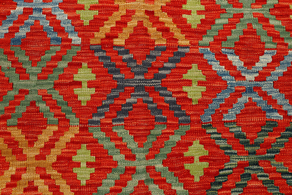 Multi Colored Kilim 5' 8 x 7' 8 - No. 66896 - ALRUG Rug Store
