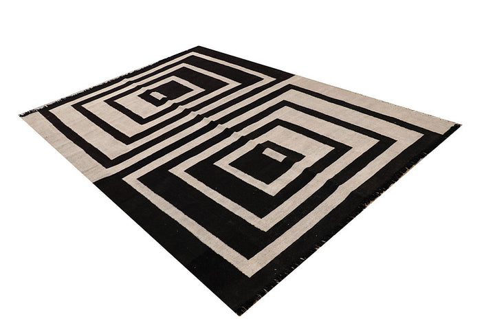 Multi Colored Kilim 5' 6 x 8' 1 - No. 66897 - ALRUG Rug Store