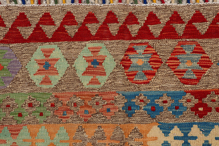 Multi Colored Kilim 5' 10 x 8' 1 - No. 66898 - ALRUG Rug Store