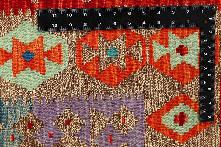 Multi Colored Kilim 5' 10 x 8' 1 - No. 66898 - ALRUG Rug Store
