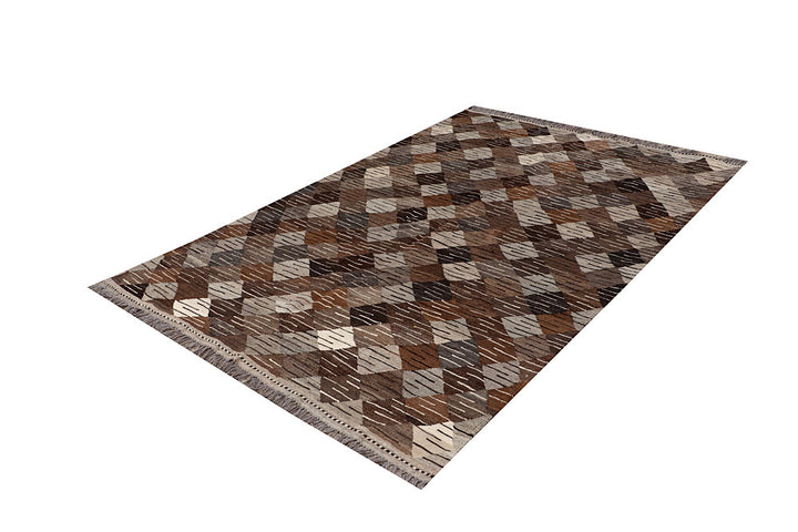 Multi Colored Kilim 5' 2 x 7' 9 - No. 66901 - ALRUG Rug Store