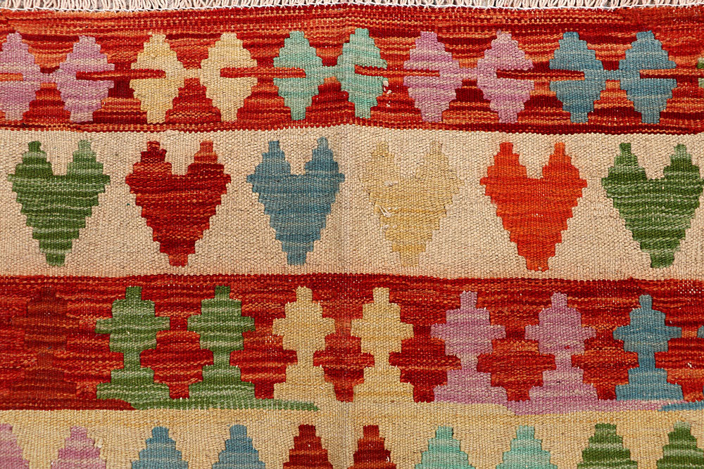 Multi Colored Kilim 6' 7 x 9' 8 - No. 66902 - ALRUG Rug Store