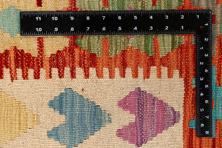 Multi Colored Kilim 6' 7 x 9' 8 - No. 66902 - ALRUG Rug Store