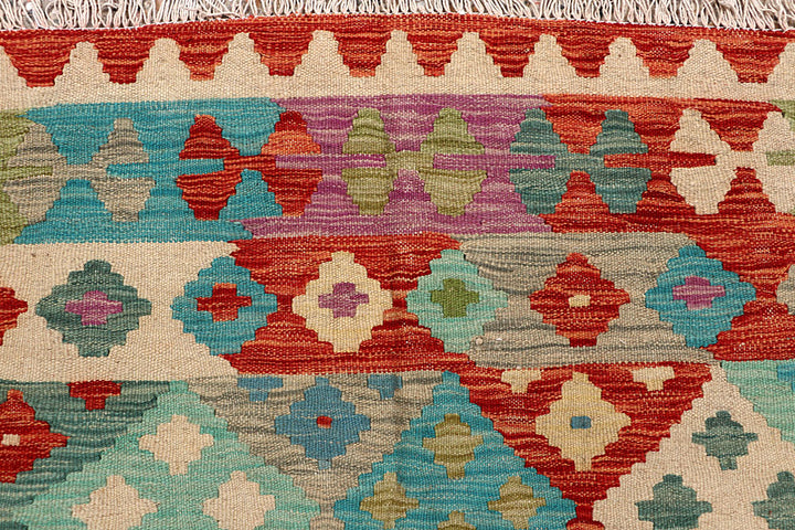 Multi Colored Kilim 6' 8 x 9' 8 - No. 66903 - ALRUG Rug Store