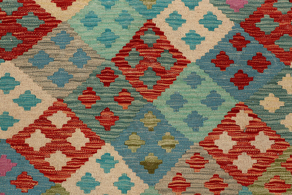 Multi Colored Kilim 6' 8 x 9' 8 - No. 66903 - ALRUG Rug Store