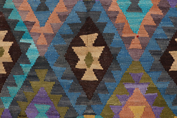 Multi Colored Kilim 6' 9 x 9' 6 - No. 66904 - ALRUG Rug Store