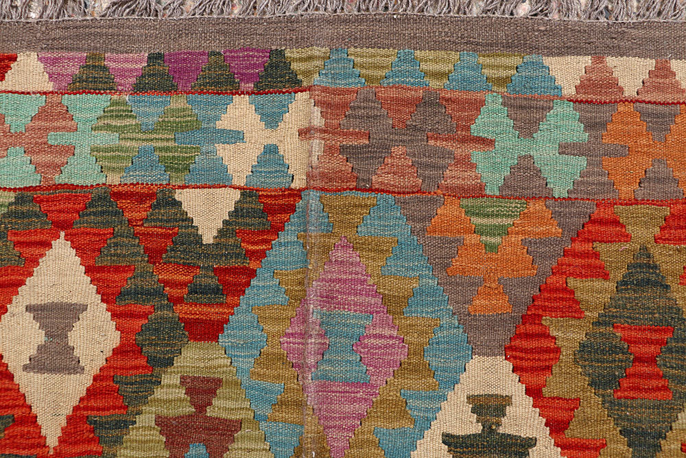 Multi Colored Kilim 6' 4 x 9' 8 - No. 66905 - ALRUG Rug Store
