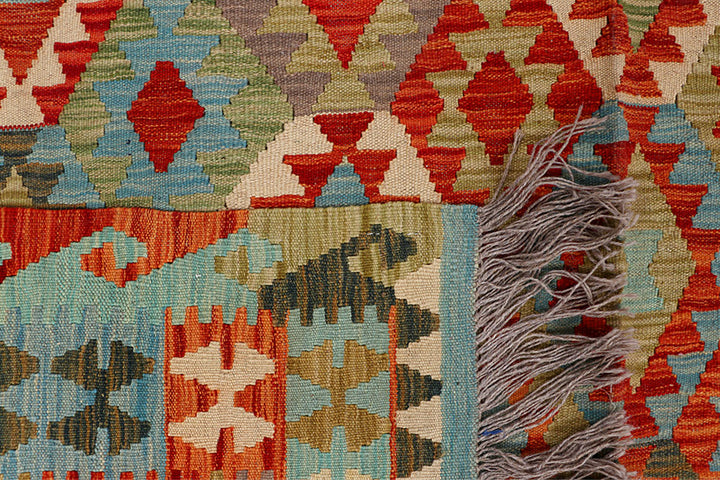 Multi Colored Kilim 6' 4 x 9' 8 - No. 66905 - ALRUG Rug Store