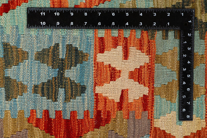Multi Colored Kilim 6' 4 x 9' 8 - No. 66905 - ALRUG Rug Store