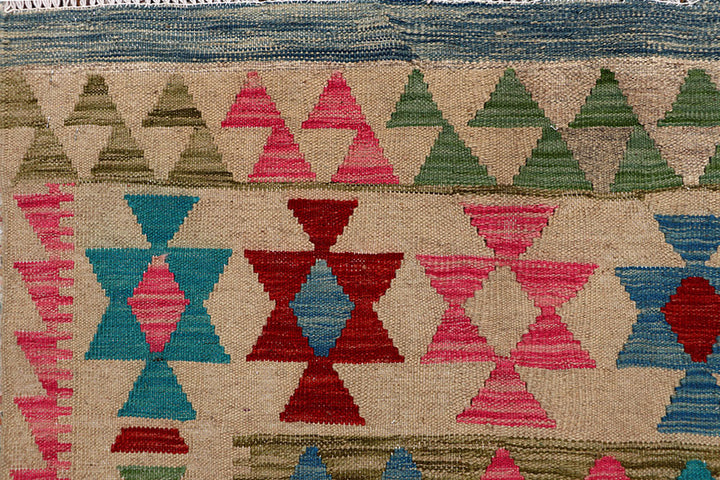Multi Colored Kilim 6' 7 x 9' 7 - No. 66908 - ALRUG Rug Store