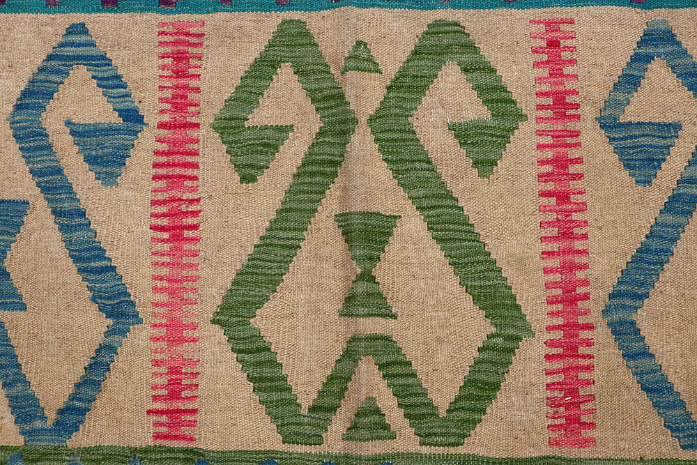 Multi Colored Kilim 6' 7 x 9' 7 - No. 66908 - ALRUG Rug Store