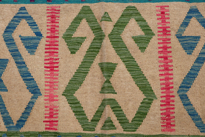 Multi Colored Kilim 6' 7 x 9' 7 - No. 66908 - ALRUG Rug Store