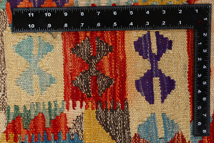 Multi Colored Kilim 6' 6 x 9' 8 - No. 66909 - ALRUG Rug Store