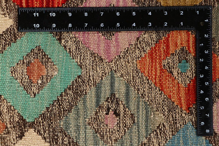 Multi Colored Kilim 6' 5 x 9' 7 - No. 66910 - ALRUG Rug Store