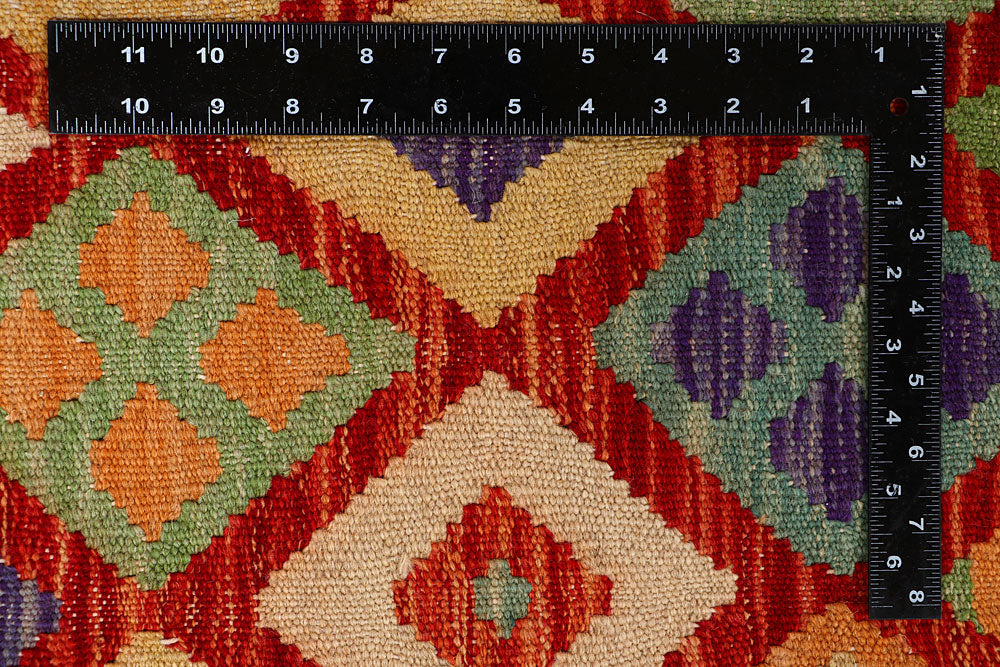 Multi Colored Kilim 6' 8 x 9' 4 - No. 66911 - ALRUG Rug Store