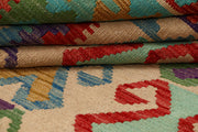 Multi Colored Kilim 6' 6 x 9' 5 - No. 66914 - ALRUG Rug Store
