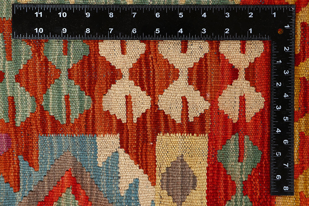 Multi Colored Kilim 6' 8 x 10' - No. 66915 - ALRUG Rug Store