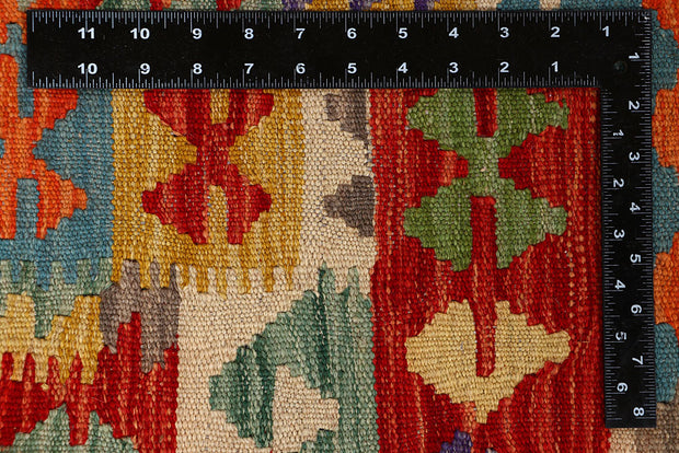 Multi Colored Kilim 6' 6 x 9' 9 - No. 66916 - ALRUG Rug Store