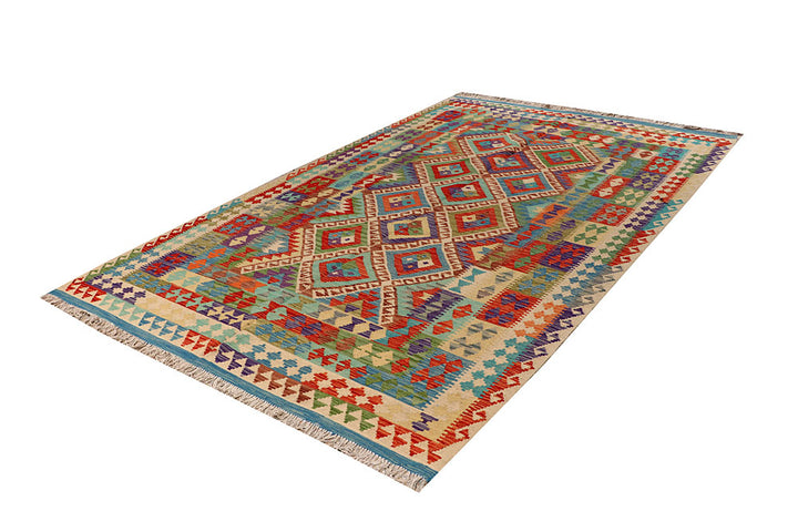 Multi Colored Kilim 6' 5 x 9' 8 - No. 66919 - ALRUG Rug Store