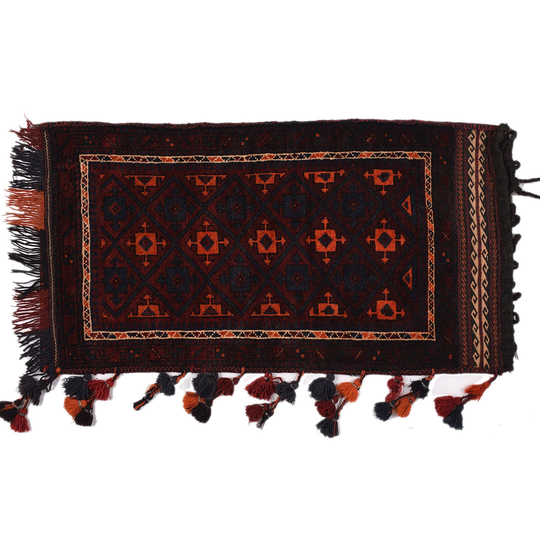 Afghan Balisht Rug 1' 9" x 3' 6" Hand-Knotted
