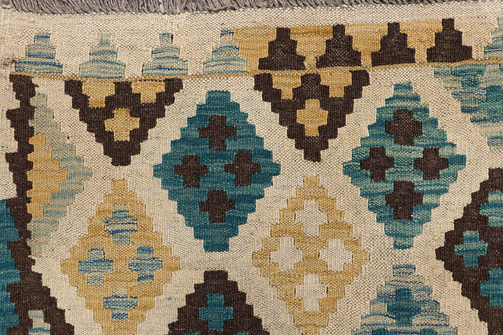 Multi Colored Kilim 6' 9 x 9' 8 - No. 66921 - ALRUG Rug Store