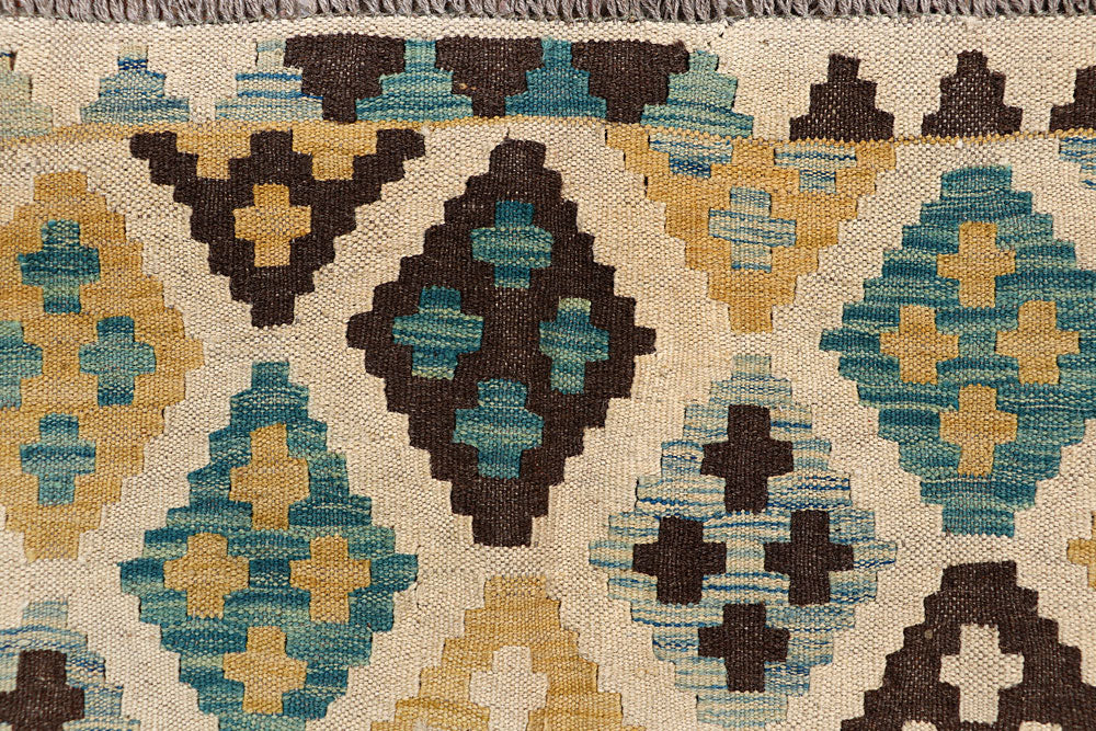 Multi Colored Kilim 6' 9 x 9' 8 - No. 66921 - ALRUG Rug Store