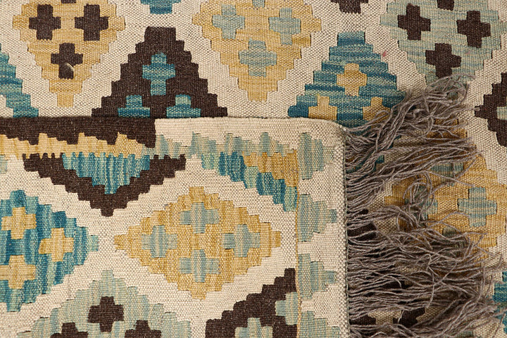 Multi Colored Kilim 6' 9 x 9' 8 - No. 66921 - ALRUG Rug Store