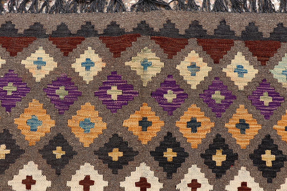 Multi Colored Kilim 6' 5 x 9' 10 - No. 66922 - ALRUG Rug Store