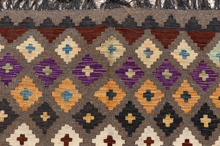 Multi Colored Kilim 6' 5 x 9' 10 - No. 66922 - ALRUG Rug Store
