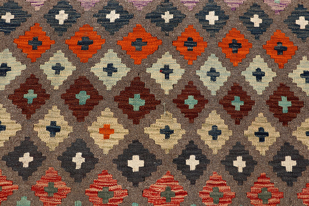 Multi Colored Kilim 6' 5 x 9' 10 - No. 66922 - ALRUG Rug Store