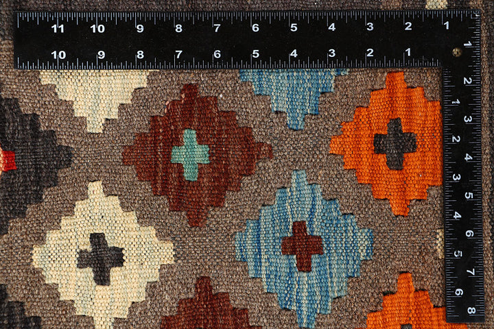 Multi Colored Kilim 6' 5 x 9' 10 - No. 66922 - ALRUG Rug Store