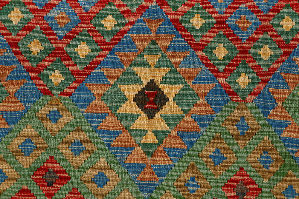 Multi Colored Kilim 6' 7 x 10' - No. 66924 - ALRUG Rug Store