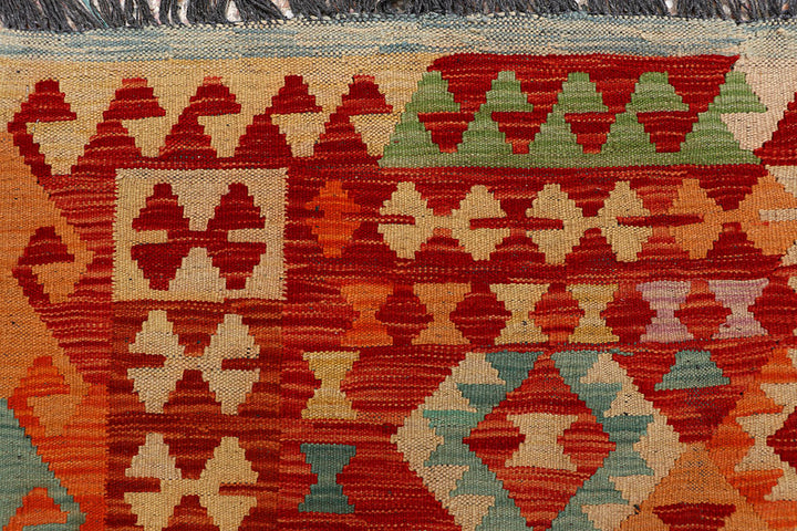 Multi Colored Kilim 6' 7 x 9' 7 - No. 66925 - ALRUG Rug Store