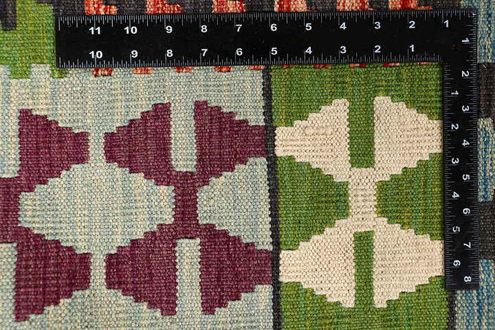 Multi Colored Kilim 6' 8 x 9' 8 - No. 66929 - ALRUG Rug Store